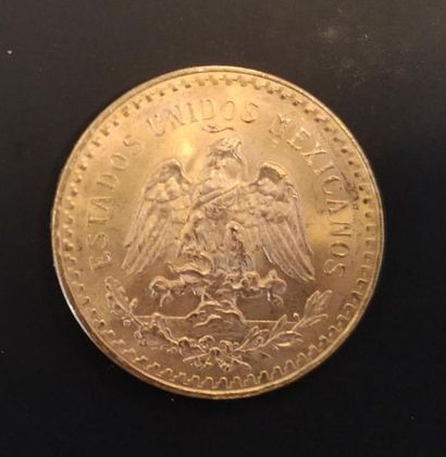 1 monnaie en or : 50 pesos Mexique 1821 -...