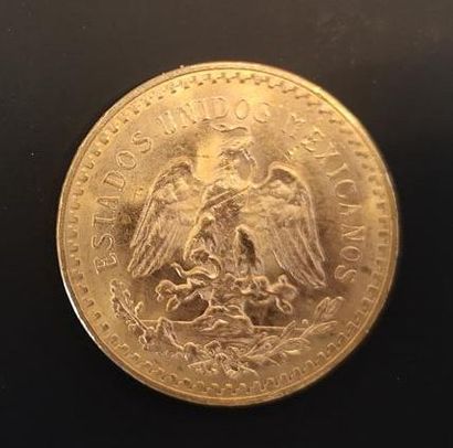 1 monnaie en or : 50 pesos Mexique 1821 -...