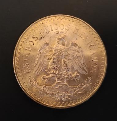 1 monnaie en or : 50 pesos Mexique 1821 -...