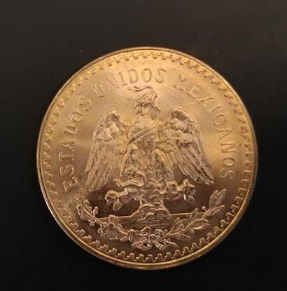 1 monnaie en or : 50 pesos Mexique 1821 -...