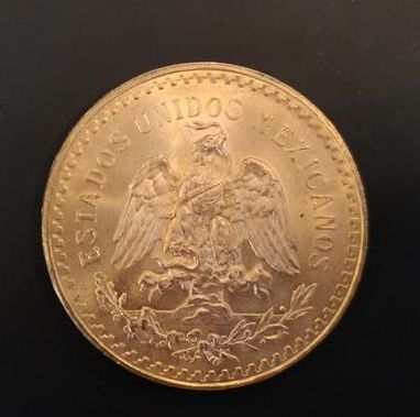 1 monnaie en or : 50 pesos Mexique 1821 -...