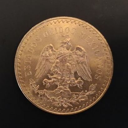 1 monnaie en or : 50 pesos Mexique 1821 -...