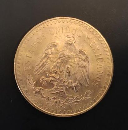 1 monnaie en or : 50 pesos Mexique 1821 -...