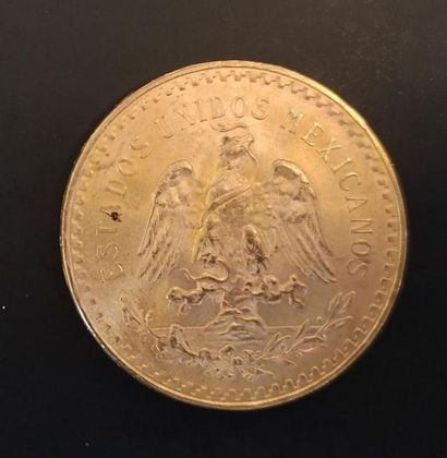 1 monnaie en or : 50 pesos Mexique 1821 -...