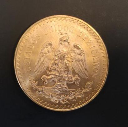 1 monnaie en or : 50 pesos Mexique 1821 -...