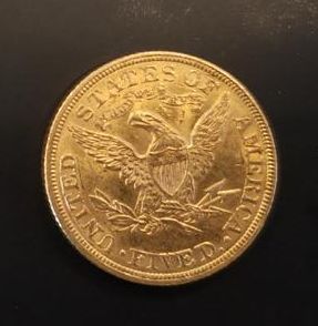 1 monnaie en or : 5 $ US 1898