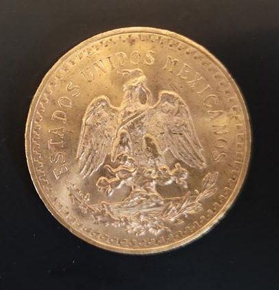 1 monnaie en or : 50 pesos Mexique 1821 -...