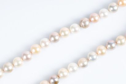 Collier de perles de culture naturelles diamètre...