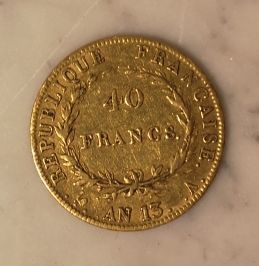 1 monnaie en or: 40 FF An 13 A