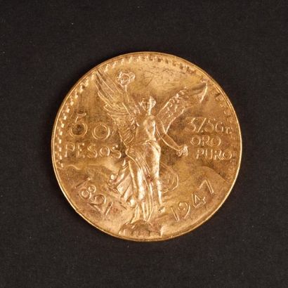 1 monnaie en or: 50 pesos Mexique 1947