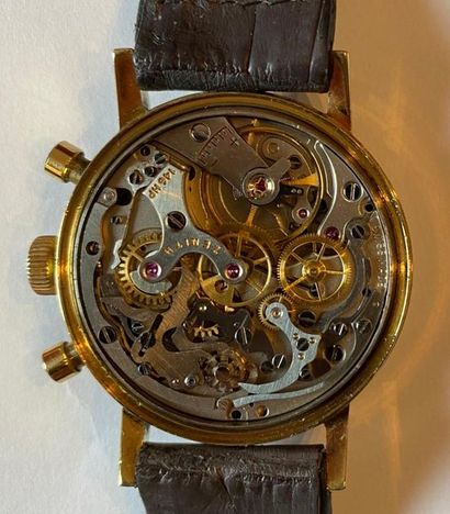 ZENITH. Chronographe d'homme tricompax en...