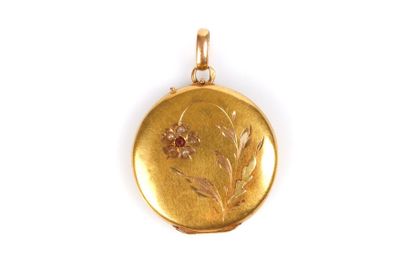 Pendentif porte-photo en or (vide - sans...