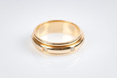 Bague en or tournante 