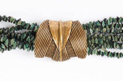 CESAREE. Collier de 8 rangs de perles en...