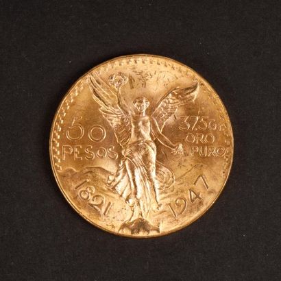 1 monnaie en or: 50 pesos Mexique 1947
