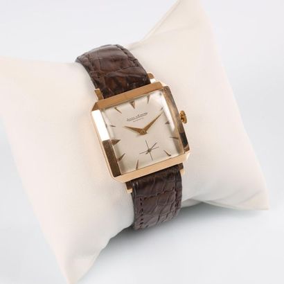 JAEGER-LECOULTRE. Montre d'homme carrée à...