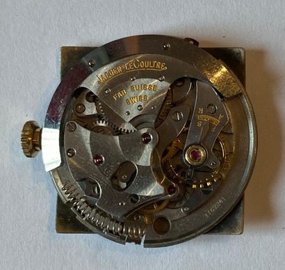 JAEGER-LECOULTRE. Montre d'homme carrée à...