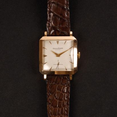 JAEGER-LECOULTRE. Montre d'homme carrée à...