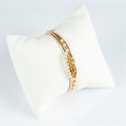 Bracelet rigide ouvrant, en or jaune 750...