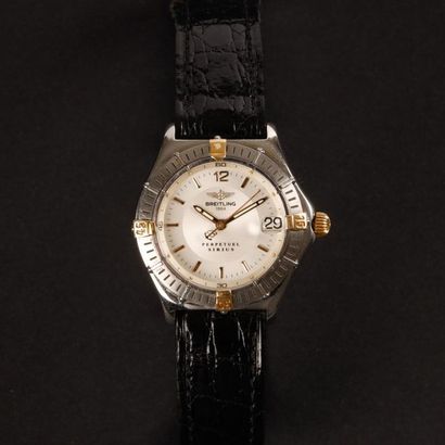 BREITLING. Montre-bracelet de dame en acier...