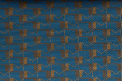 MOYNAT. Portefeuille textile enduit monogramé...