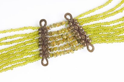CESAREE. Collier de 9 rangs de perles en...