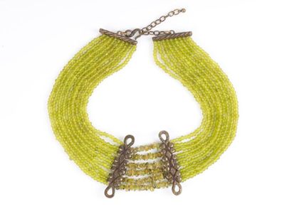 CESAREE. Collier de 9 rangs de perles en...