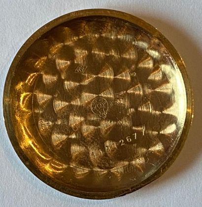 OMEGA. Montre ronde d'homme en or rose à...