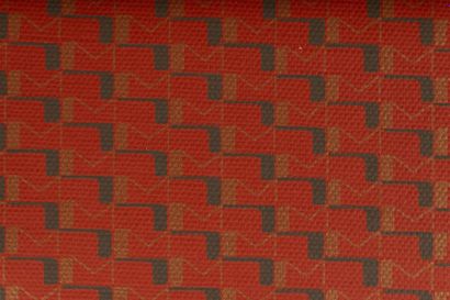 MOYNAT. Portefeuille textile enduit monogramé...