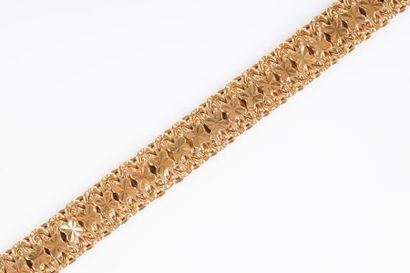 Bracelet en or maille fantaisie. 16,25 g....