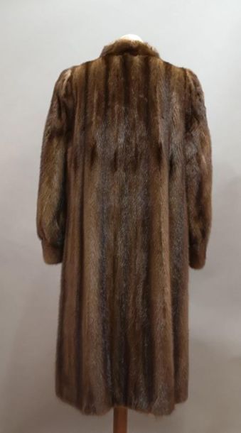 Manteau de vison marron glacé, T 40-42