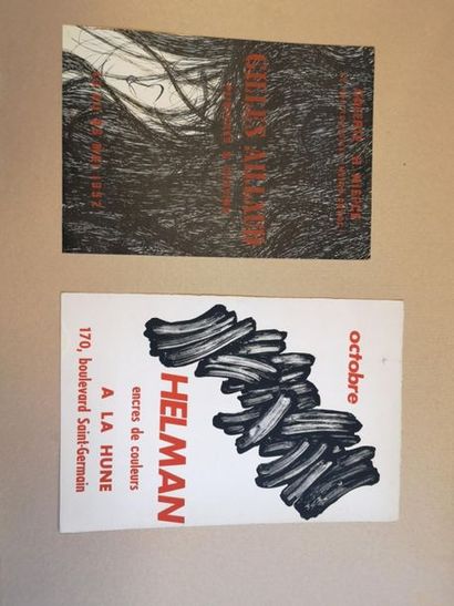 Lot de 53 affiches des années 1950-60 (Galerie...