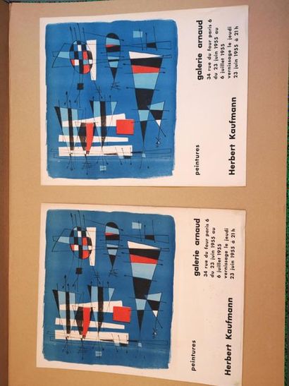 Lot de 53 affiches des années 1950-60 (Galerie...