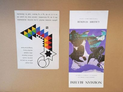 Lot de 53 affiches des années 1950-60 (Galerie...