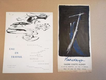 Lot de 53 affiches des années 1950-60 (Galerie...