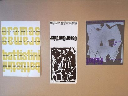 Lot de 53 affiches des années 1950-60 (Galerie...