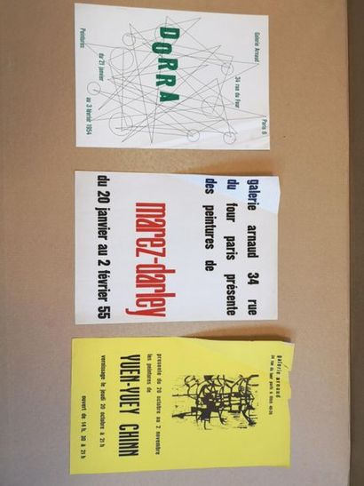 Lot de 53 affiches des années 1950-60 (Galerie...