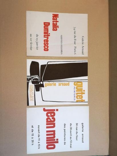 Lot de 53 affiches des années 1950-60 (Galerie...