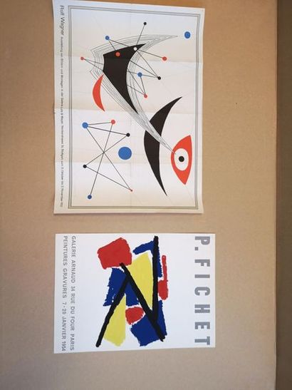 Lot de 53 affiches des années 1950-60 (Galerie...