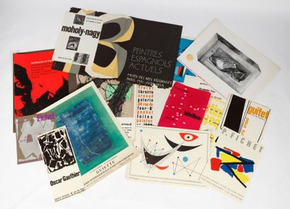 Lot de 53 affiches des années 1950-60 (Galerie...
