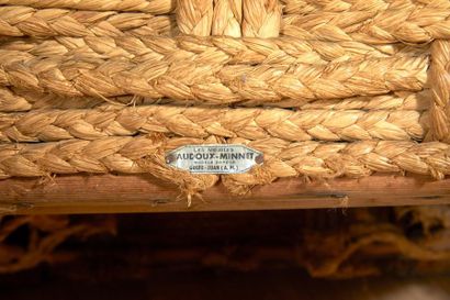 AUDOUX-MINET (XX) 
Paire de fauteuils en...