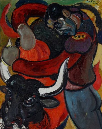 Jean COMMERE (1920-1986) 
Torero
Huile sur...