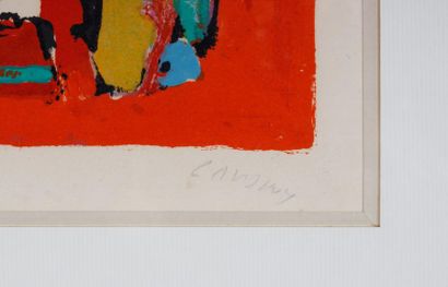 André LANSKOY (1902-1976)
Sans titre. 
Lithographie,...