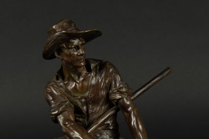 Edouard DROUOT (1859-1945)
Moissonneur
Bronze...