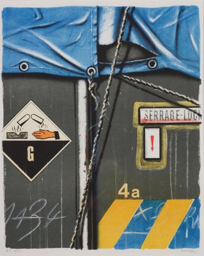 Peter KLASEN (né en 1935)
Serrage-Lock, 1985.
Lithographie,...