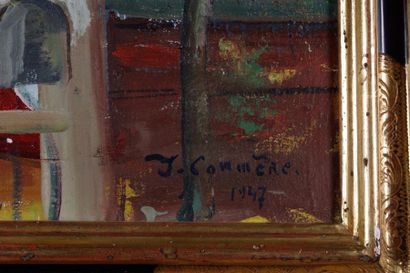Jean COMMERE (1920-1986) 
Arbres au printemps
Huile...