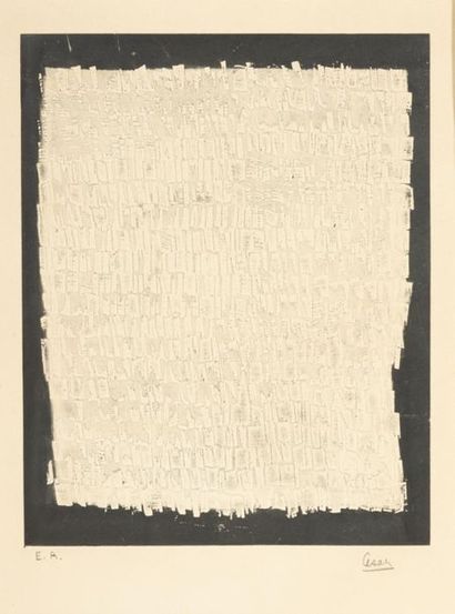 CÉSAR (1921-1998)
Arrachage
Eau-forte - embossage,...