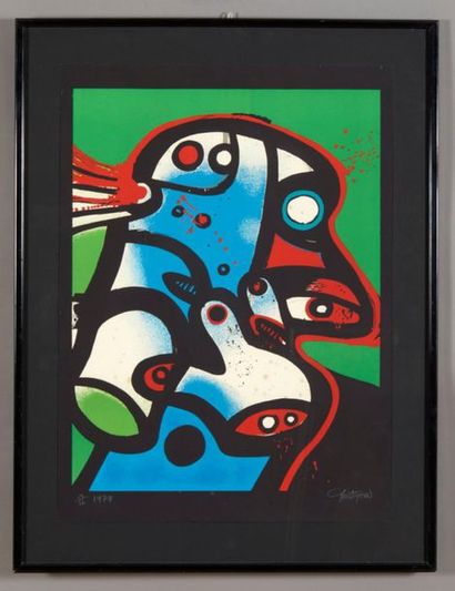 John CHRISTOFOROU (1921-2014)
Profil de guerrier,...