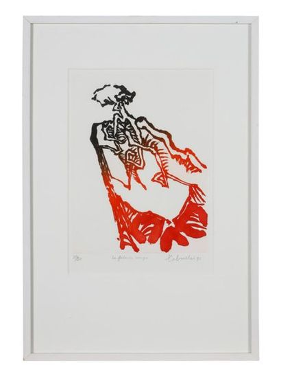 Yasse TABUCHI (1921-2009)
La falaise rouge,...