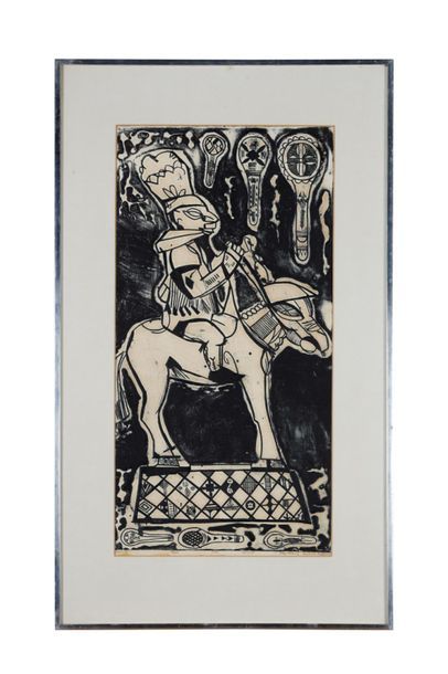 DAVID DALE (1947) 
Warrior
Eau-forte signée...